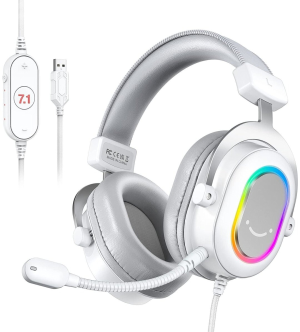 Игровые наушники Fifine H6 Gaming Headsets, White (H6W)